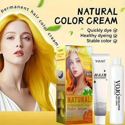 Permanent Hair Dye Kit 12 Vibrant Colors with Developer & Applicator Tools Bleach Blonde Ash for Bath Time, Home Spa and Personal Care