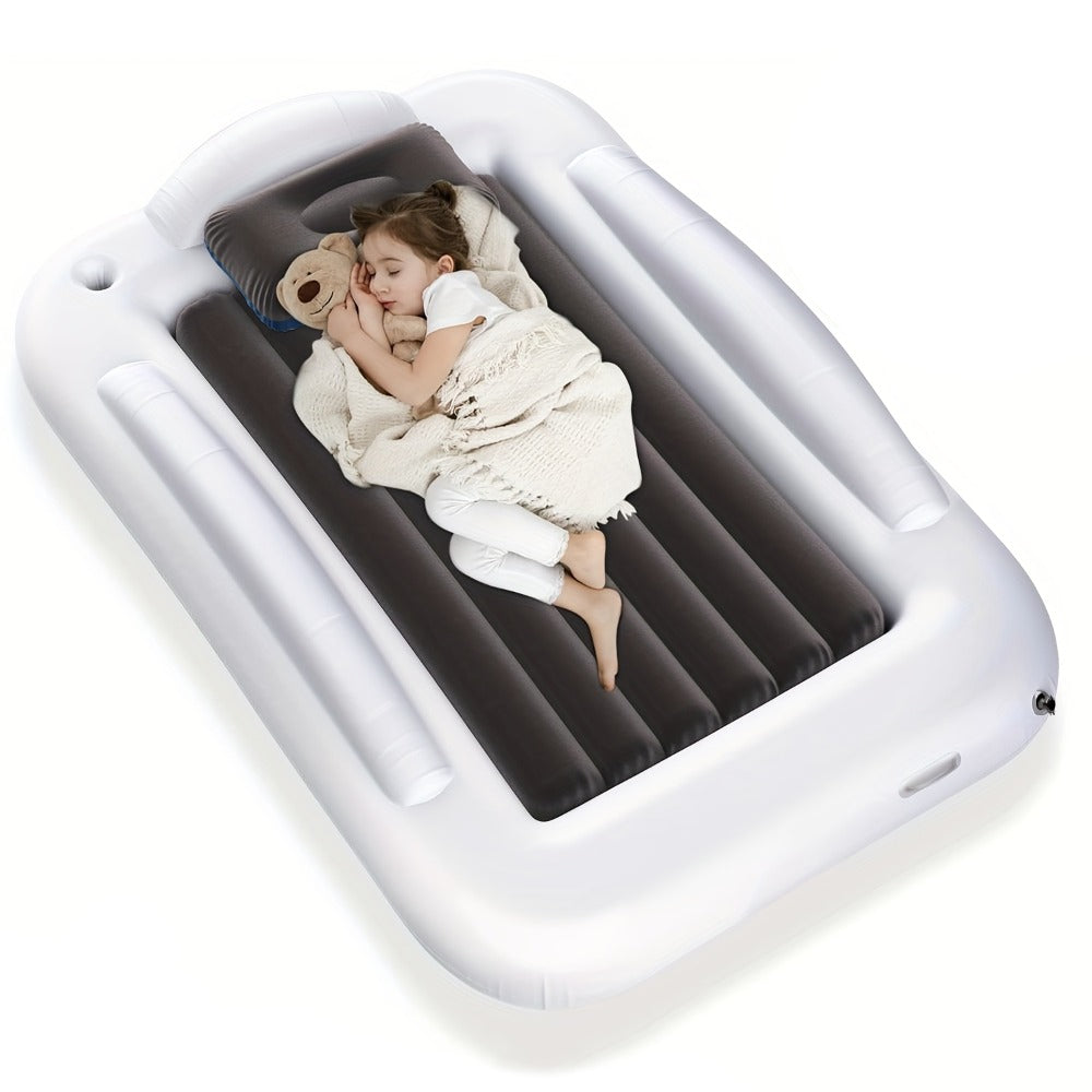 Kids Inflatable Travel Bed, Portable Children Air Mattress with Fast Inflation, Separate Mattress Design