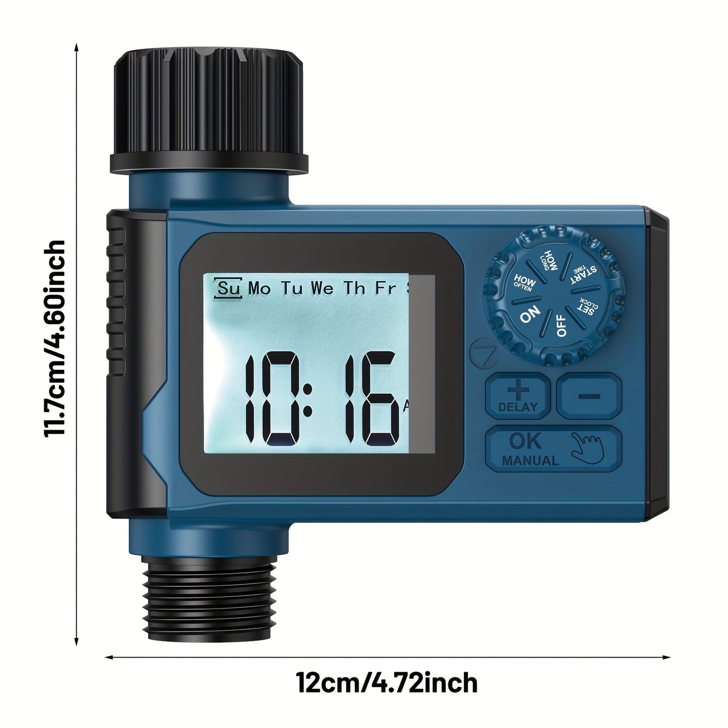 Garden Irrigation Timer Automatic Watering Controller for Lawn Farm Drip System, for Garden, Lawn and Yard Watering