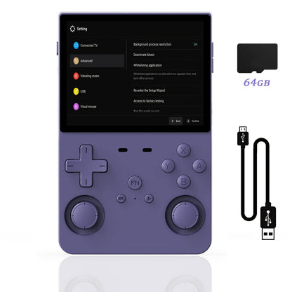 Handheld Game Console L35 with 3.5-Inch IPS HD Display, Open- Linux & 64GB/128GB Storage Options