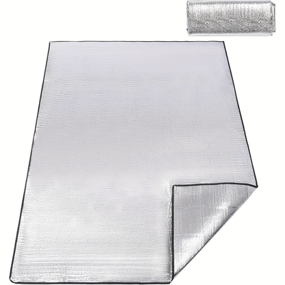 Insulated Camping Mat 2-Pack Aluminum Foil EPE Foam Foldable Moisture-Proof Outdoor Picnic Mat 78x39in – Portable Lightweight All-Season