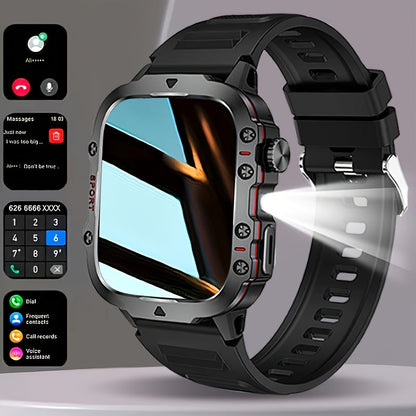 Smartwatch Men's Outdoor LED backlit touchscreen with Wireless Calling & LED Display, USB Charging, Multiple Sport Modes, Heart Rate