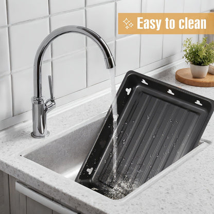 Folding Charcoal Grill with Rectangular Black Body, Layered Grate, Charcoal Mesh and Pull-Out Tray
