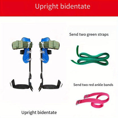 Tree Climbing Spikes Gear Set with Ankle Straps Portable Climbing Tools for Tree Maintenance Fruit Harvesting Hunting Observation Outdoor