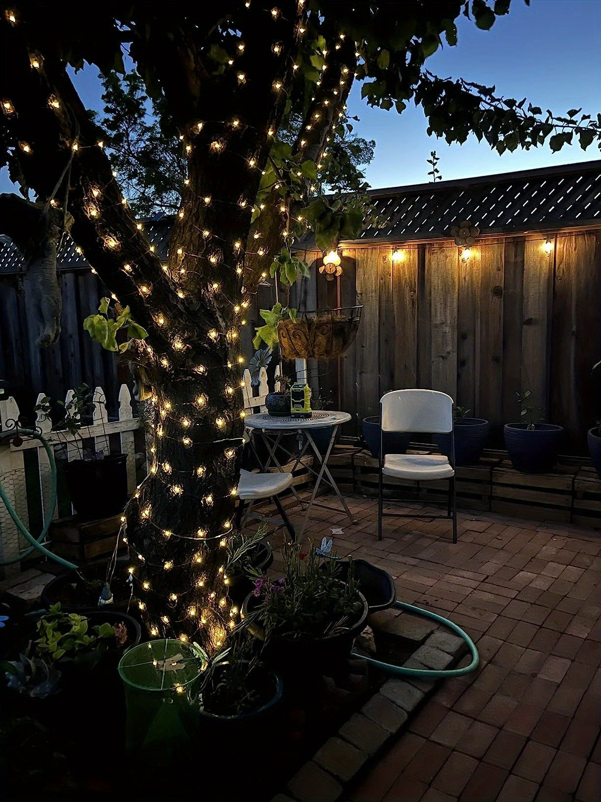 Two-Pack Solar Fairy String Lights, 104 Feet with 300 LEDs, Flexible Wire and Three Color Options