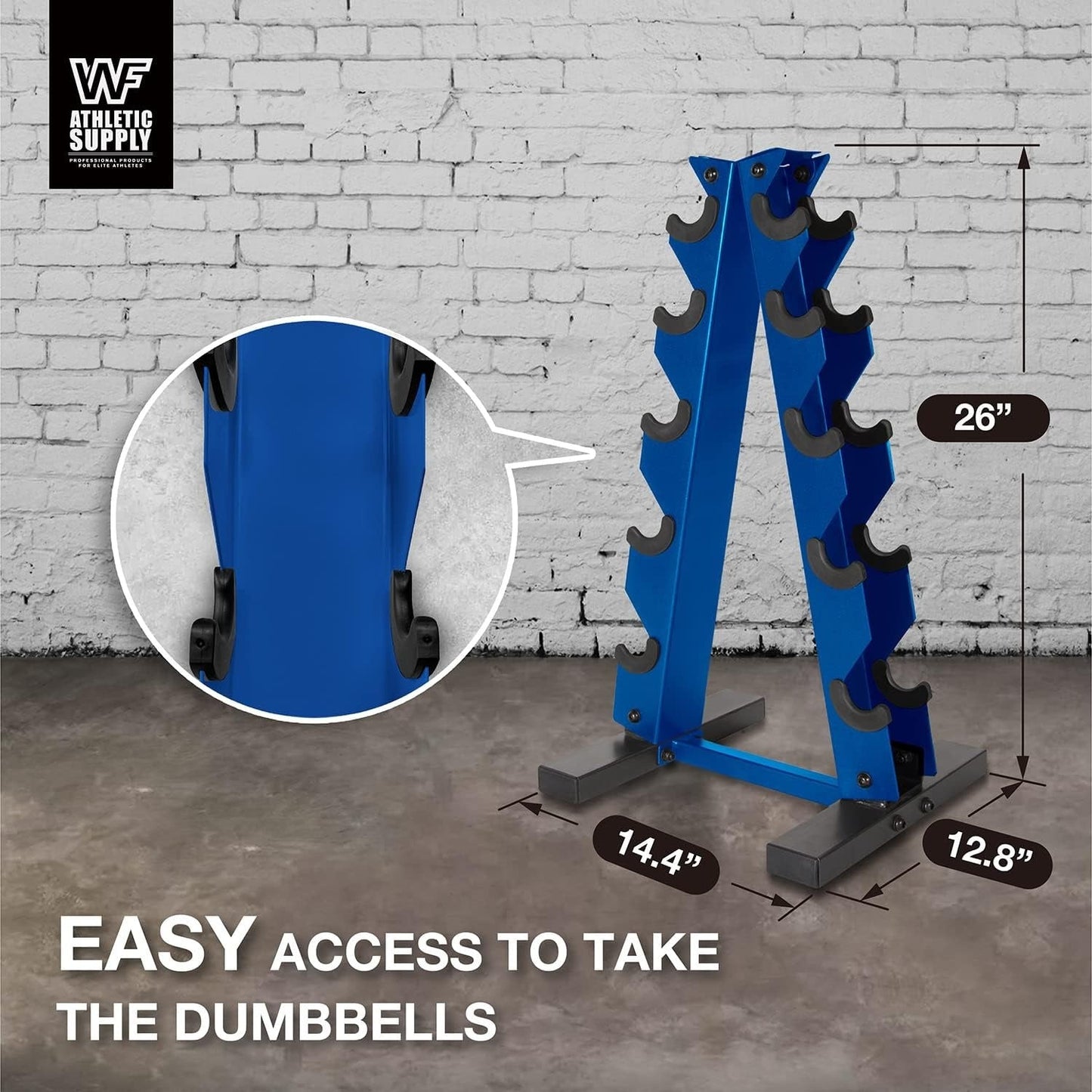 Dumbbell Rack A-Frame 5-Tier Heavy Duty Weight Storage Stand – Space-Saving Vertical Dumbbell Holder for Home Gym