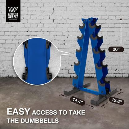 Dumbbell Rack A-Frame 5-Tier Heavy Duty Weight Storage Stand – Space-Saving Vertical Dumbbell Holder for Home Gym