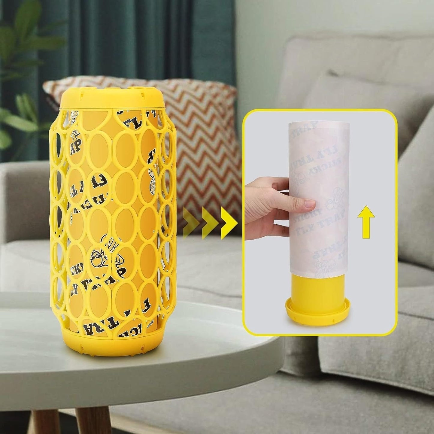 Wasp Trap Outdoor Hanging Reusable Yellow Jacket Trap Carpenter Bee Hornet Catcher with Sticky Bait for Garden Patio Outside