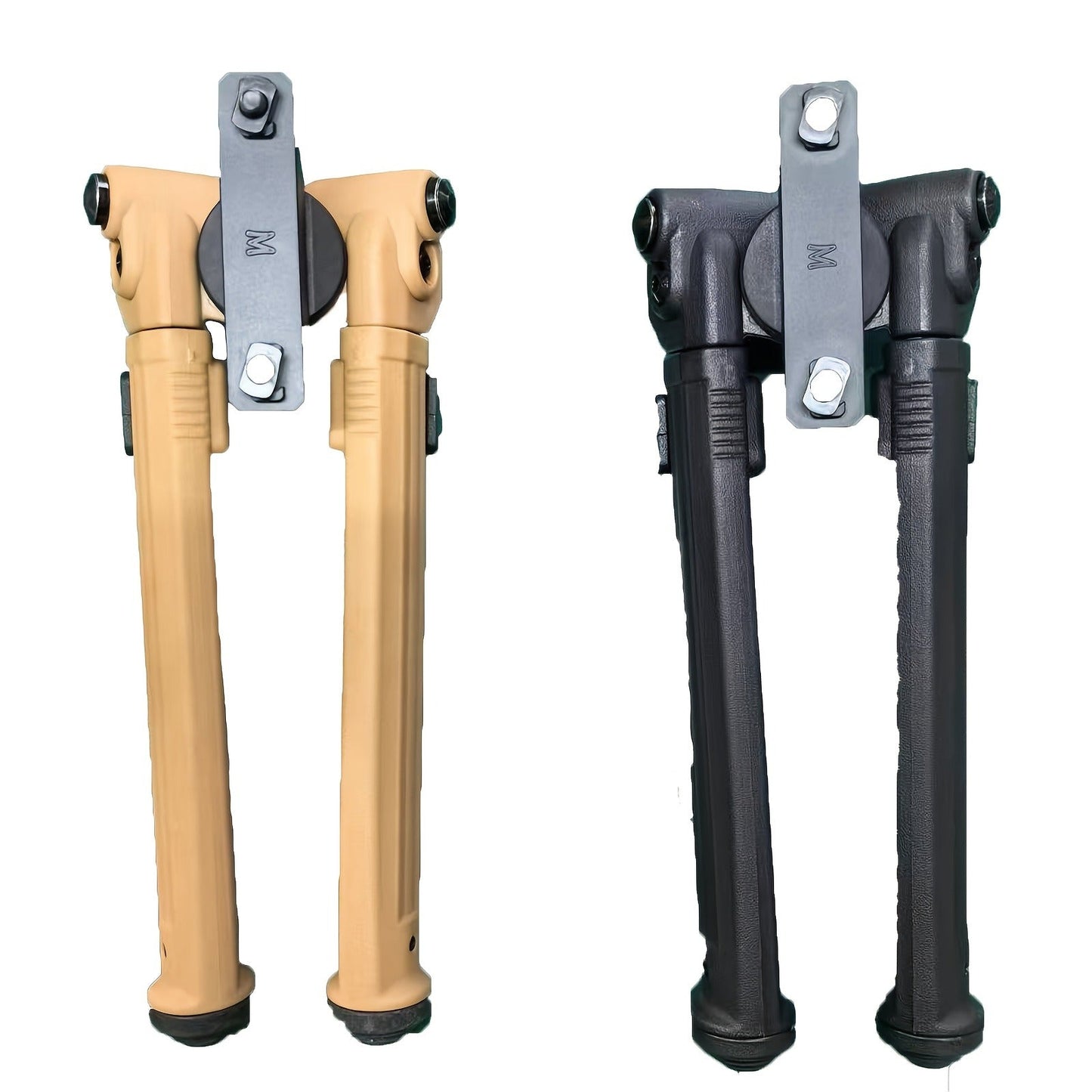 M-LOK Bipod Lightweight Aluminum Alloy Foldable Adjustable Rifle Bipod for Hunting Shooting AR15 M4 Tactical Rifle Non-Slip Rubber Feet