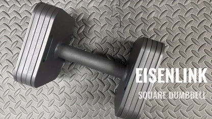 Quick-Lock Adjustable Dumbbell Set 10–80LB – 5LB Increments Square Weight Plates for Home Gym Fitness, Compatible Longer Screws & Add-On