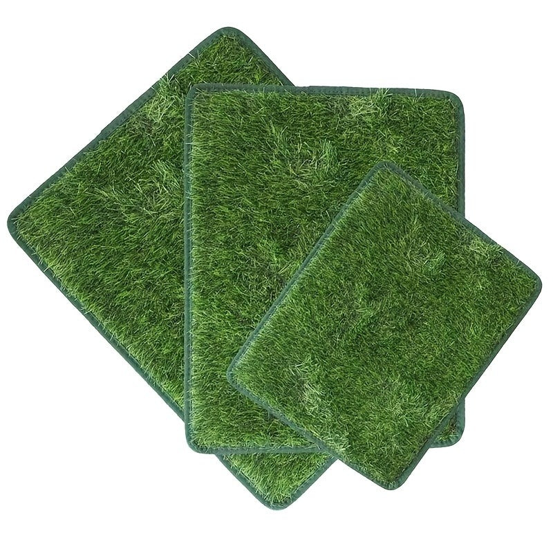 Artificial Grass Dog Potty Pad Washable Reusable – Odor-Proof Pet Training Lawn Mat for Indoor Outdoor Use