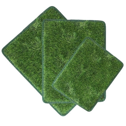 Artificial Grass Dog Potty Pad Washable Reusable – Odor-Proof Pet Training Lawn Mat for Indoor Outdoor Use
