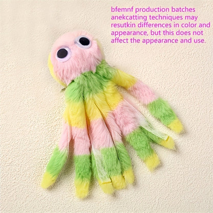 Cat Kick Toy Octopus 5-Pack – Cute Stuffed Chew & Kick Plush Toy for Indoor Cats, Teaser Wand Replacement Heads