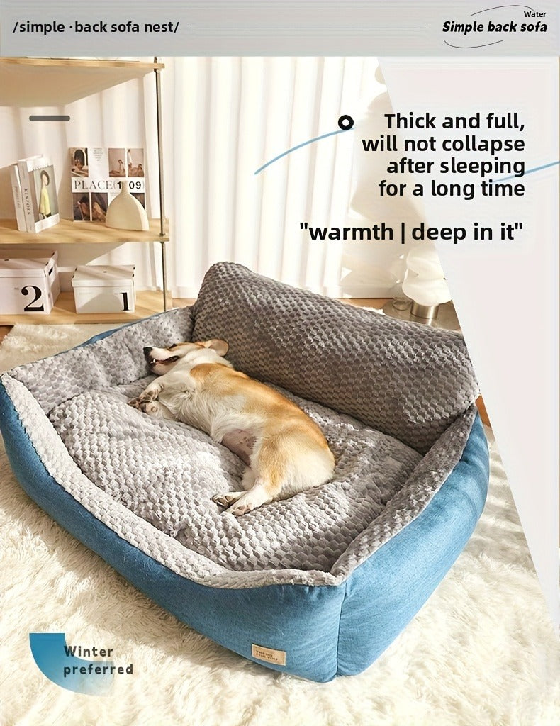 Orthopedic Dog Bed Luxury Extra Large Fluffy Winter Warm Pet Couch, Cat Sofa Kennel Cushion Pad for Small Medium Large Dogs Cats up