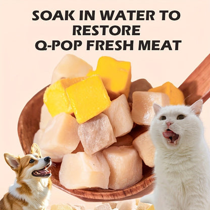 Freeze-Dried Dog Treats 150g Triple Combo – Beef Liver, Chicken & Egg Yolk Grain-Free High Protein Crunchy Bites for Small Dogs, Puppies