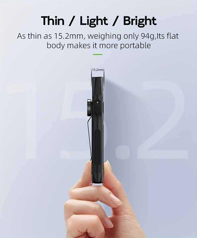Flashlight 3-in-1 White, UV365 and Green Light Torch with Side Magnet in Black or Blue for Inspection
