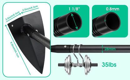Garden Hoe Triangle Carbon Steel with Adjustable 15-72 Inch Long Handle, Sharp Triangular Blade for Weeding