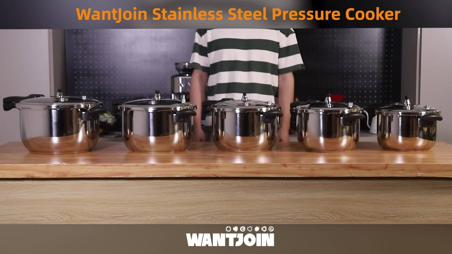 Pressure Cooker Aluminum with Canner Rack, Large 6QT 8QT 10QT Pressure Canner for Home Canning