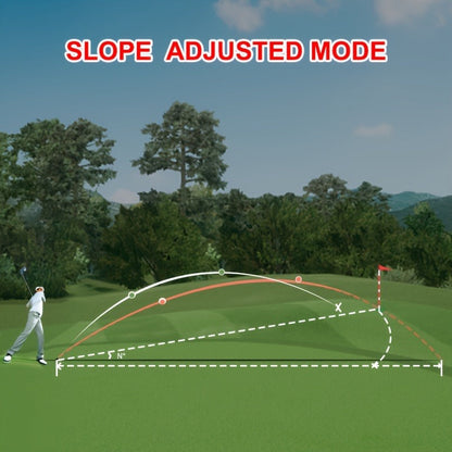 White Golf Laser Rangefinder with 1000-Yard Source Rating, Magnetic Side Panel, Slope Switch and USB-C Charging