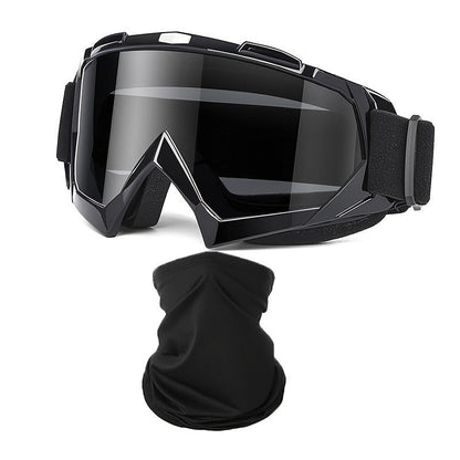Ski Goggles Set with Black Headband – TPU Frame PC Lens Mirror Coating, Thick Foam Pad, Adjustable Strap, 28+ Color Styles