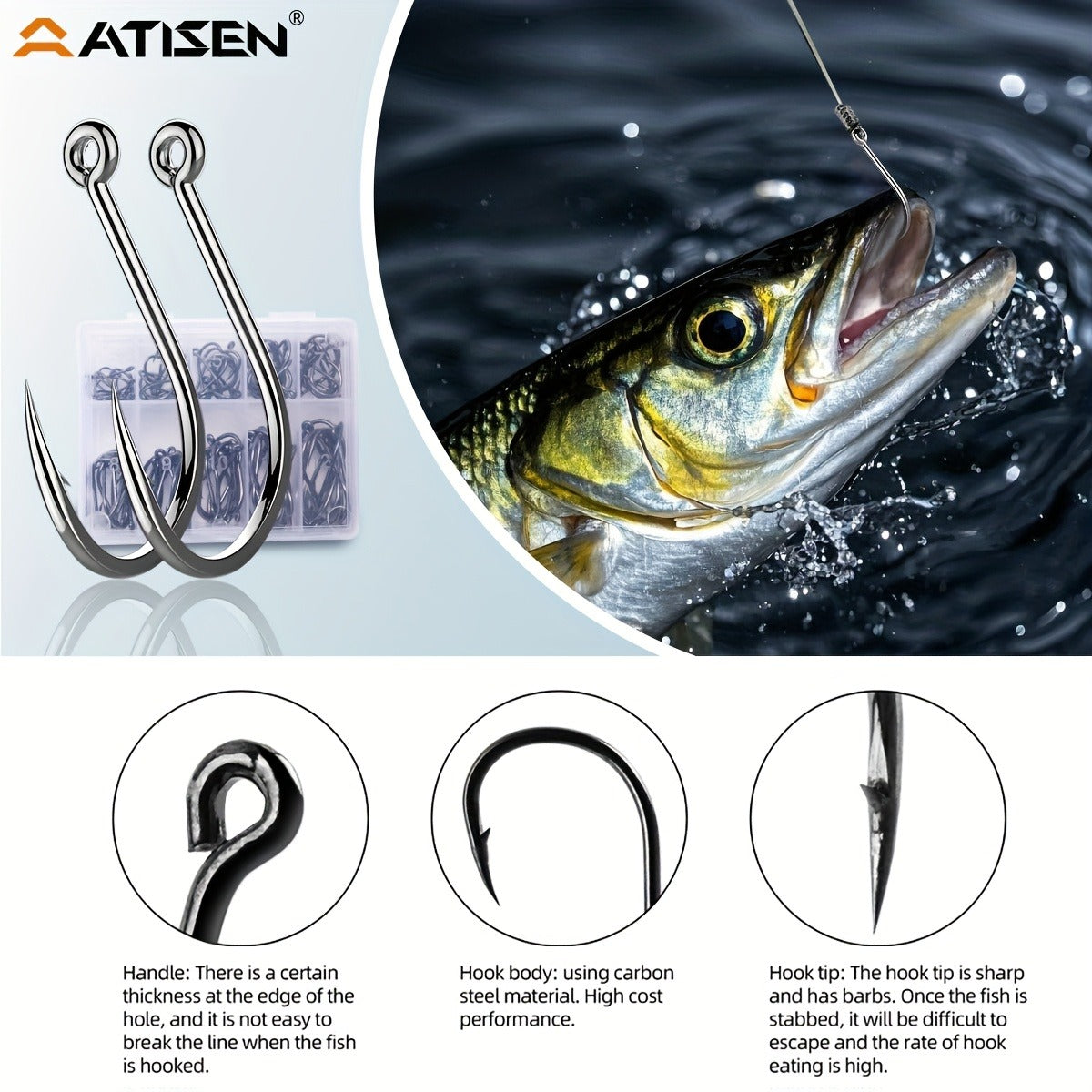 Fishing Knife Set 106PCS – Bait Knife, Luya Tongs, Knife Sharpener, Fishing Line Clippers & Anti-Loss Stretch Rope