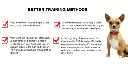 Bark Control Collar with Remote 9-Level Adjustable – Rechargeable Dog Training Collar with Sound, Vibration & Shock Modes