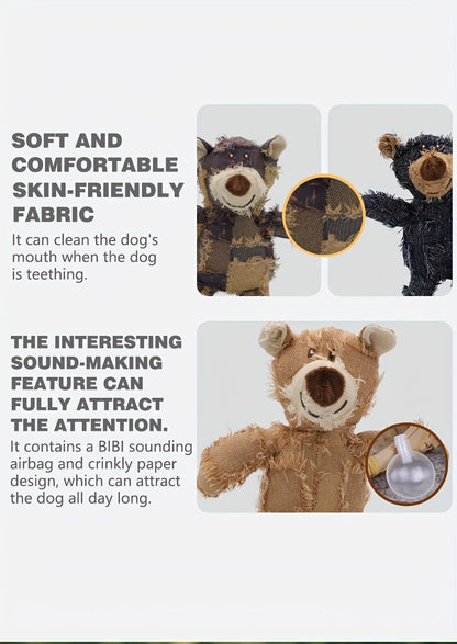 Dog Toys Six-Piece Stuffless Soft Plush Assortment for Small, Medium and Large Dogs and Puppies