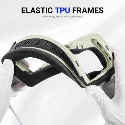 KAPVOE Ski Goggles with Magnet-Attached Interchangeable Lens Interface and Seven K721 Color Codes