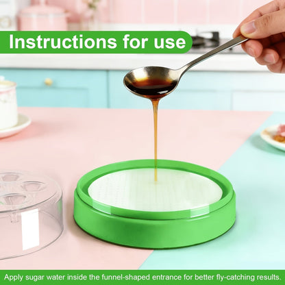 Flying Insect Trap 2 Pack – Non-Toxic Reusable Bug Catcher with 7 Holes, No Electricity, Safe for Home & Garden