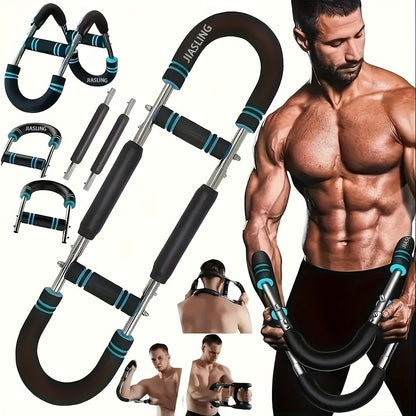 Fitness Equipment U-Shaped Spring Resistance Bar with Three Levels Two Modes and Three Color Options