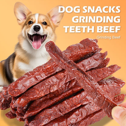 Beef Tendon Dog Chews – Natural Beef Strips Cubes & Diced Beef with Egg Yolk, High Protein Long-Lasting Dental Chews & Training Treats