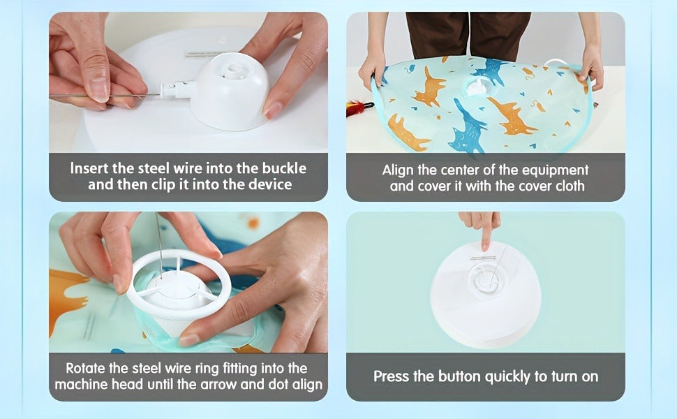 Interactive Cat Toy Electric Motion Activated 2-in-1 Rotating Butterfly & Feather Wand – USB Rechargeable 1200mAh Auto Shut-Off 3 Speed