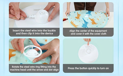Interactive Cat Toy Electric Motion Activated 2-in-1 Rotating Butterfly & Feather Wand – USB Rechargeable 1200mAh Auto Shut-Off 3 Speed