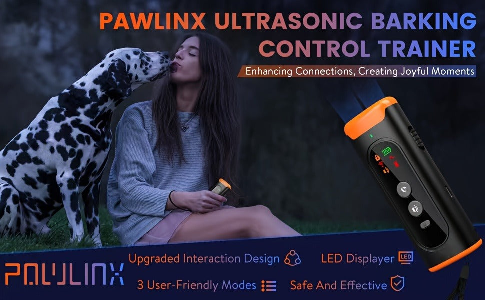 Anti-Barking Device for Dogs – Ultrasonic Bark Deterrent with Soundwave Technology, Portable Handheld Stop Barking Tool