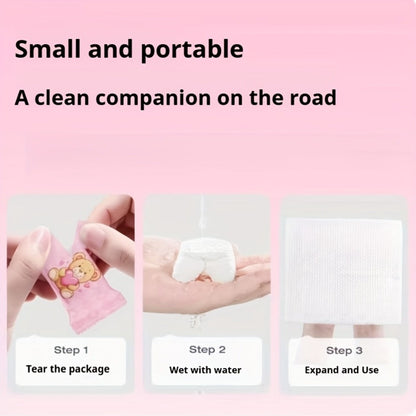 Disposable Face Towels 180 Pcs Soft Thickened Cotton Compressed Cleansing Towel for Women Men, for an Everyday Personal Care Routine