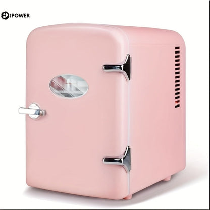 Mini Fridge Portable Cooler & Warmer 9-Can 1.59 Gal with Window for Entryways, Bedrooms and Living Spaces