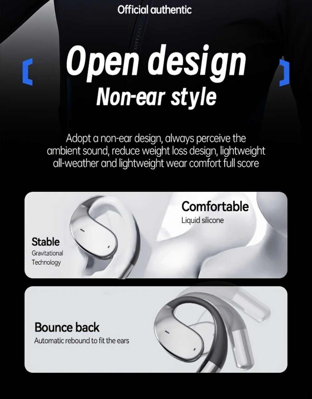 Acer TWS In-Ear Earbuds Noise Canceling Touch Control Sports Wireless Headphones Long for Bedside Audio, Alarms and Room Entertainment