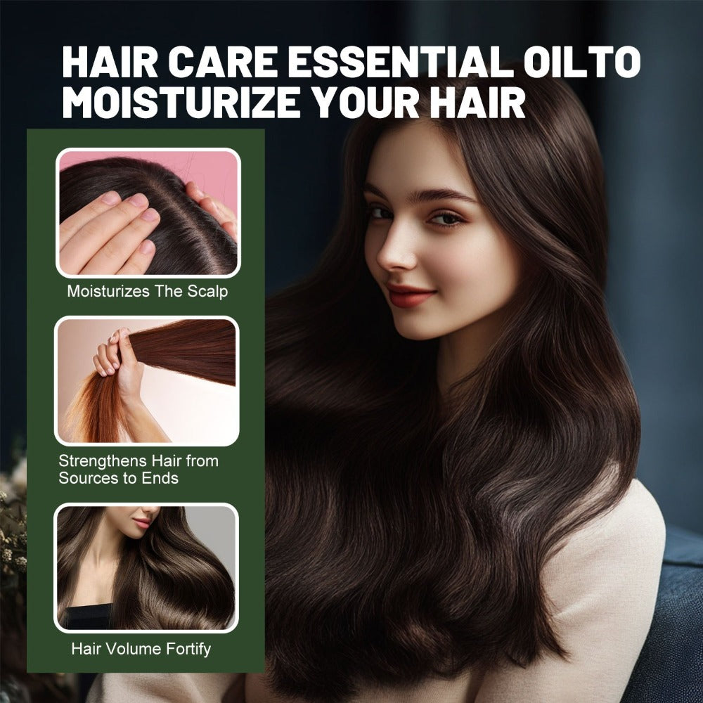 Hair Oil Batana 50ml Amber Dropper Bottle with Cold-Pressed Formula for Hair-Length, Brow and Lash Application