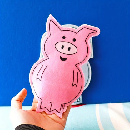 Elephant and Piggie Hand Puppets Plush Stuffed Animal Props for Storytelling, Classroom Teaching & Role Play
