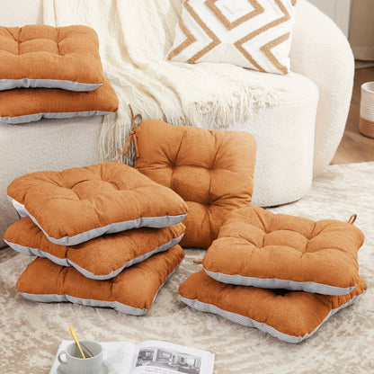 Memory Foam Chair Cushions 4/8 Pack, Non-Slip Seat Pads for Dining Chairs, Kitchen, Office & Patio – Indoor Outdoor Chair Pads M/L Size