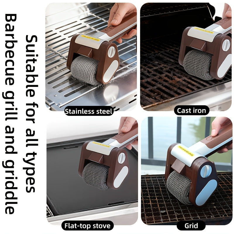 BBQ Grill Brush Electric Wireless Barbecue Cleaner Scraper for Grill Grates for Grilling, Camping and Outdoor Meals