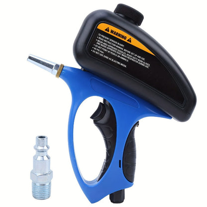 Sandblaster Gun for Air Compressor Pneumatic Abrasive Blasting, 90 PSI Max, 500ml Tank, Small Nozzle