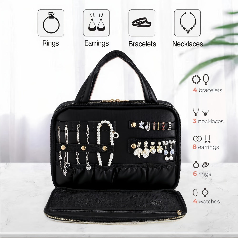 Hanging Travel Toiletry Bag Large Capacity for Full-Size Products Waterproof Cosmetic Organizer with Hook