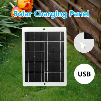 Outdoor Solar Phone Charger 5V USB 2.5A, Portable Solar Charging Panel for Camping Hiking Backpacking
