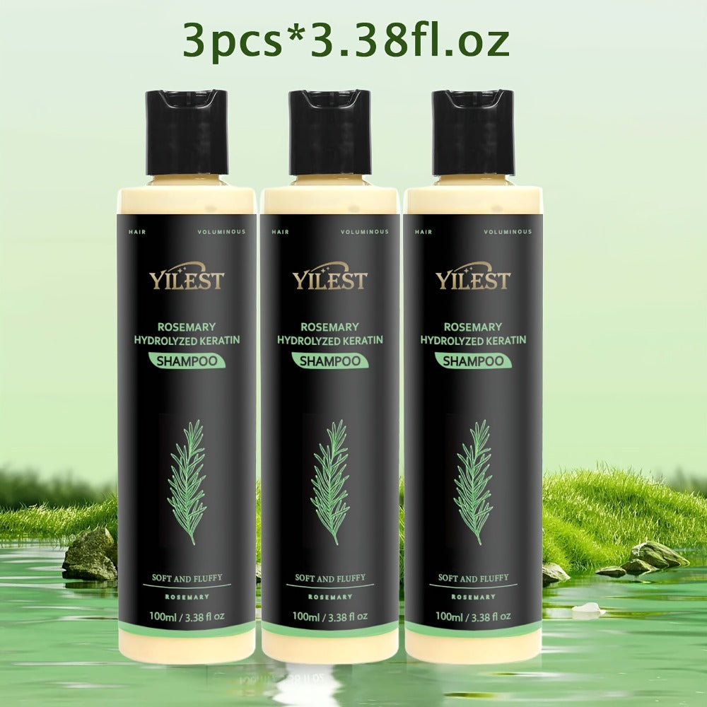 Rosemary Shampoo for Hair Growth & Volume – Enriched with Rosemary Extract, Amino Acids & Plant Squalane | Strengthening