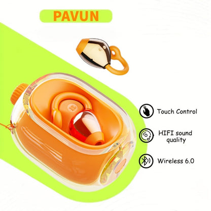 40H Open Ear Clip Earbuds OWS 6.0 TWS Sport Wireless Headphones Noise Cancelling Mic for Bedside Audio, Alarms and Room Entertainment