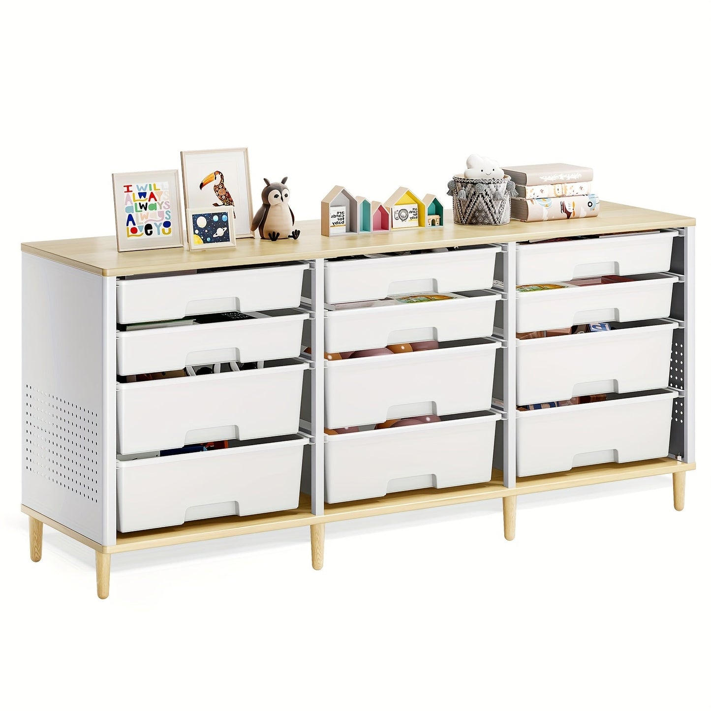 Storage Cabinet shown in the White option