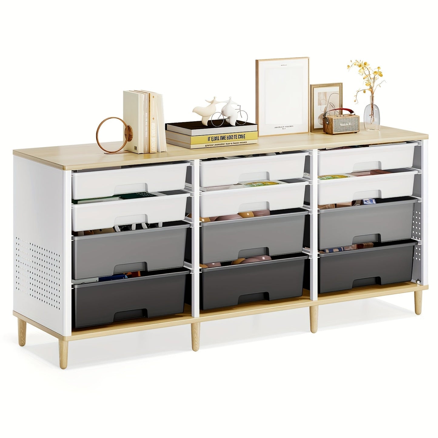 Storage Cabinet shown in the Grey option