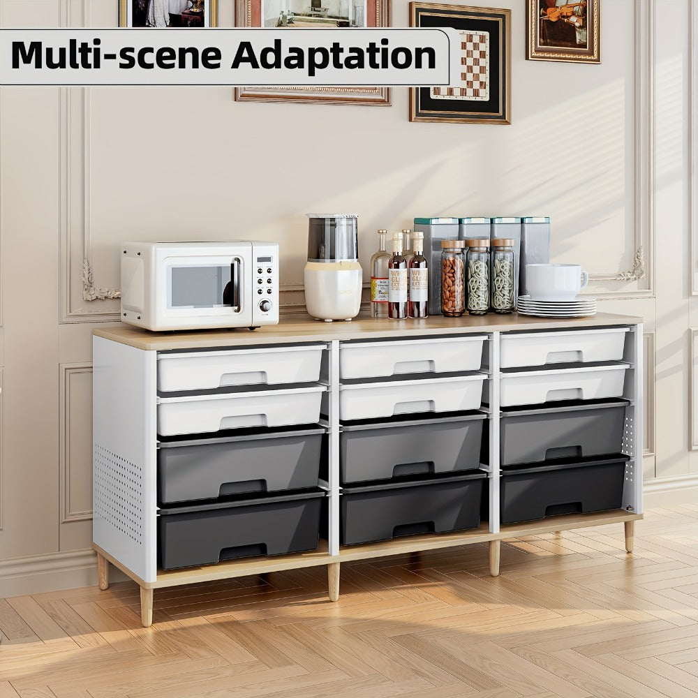 Storage Cabinet, 12-Drawer with Tabletop - Cube Organizer for Home, Office & Playroom shown in the main product view