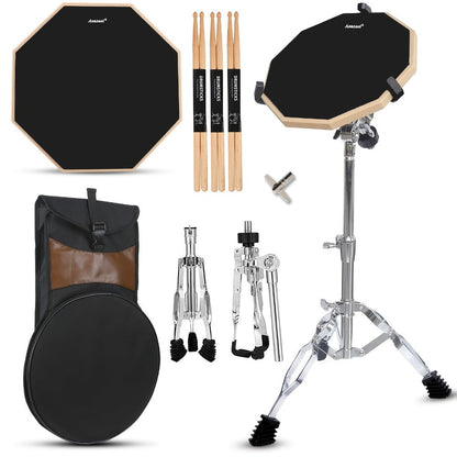 12-Inch Drum Practice Pad Set shown in the main product view